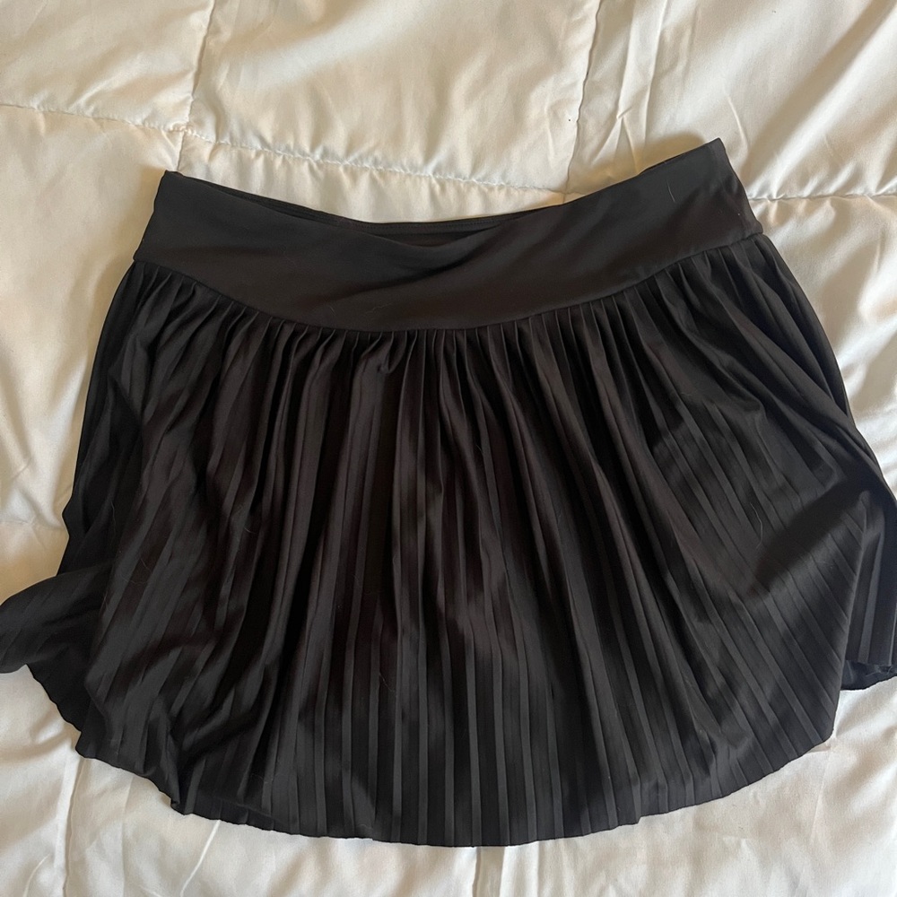 Black Pleated tennis Skirt